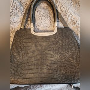 Grey and Gold purse